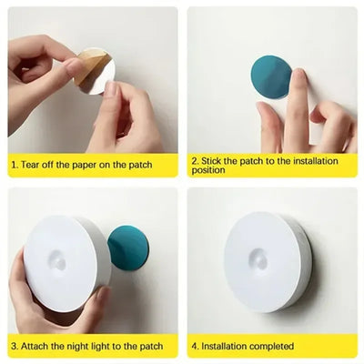 Rechargeable Motion Sensor LED Night Light for Easy Lighting - Smarsty