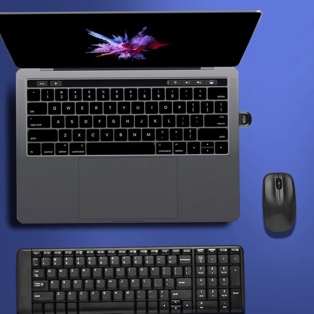 Bluetooth Adapter for PC USB Bluetooth 5.4 Dongle Bluetooth Receiver for Speaker Wireless Mouse Keyboard Music Audio Transmitter