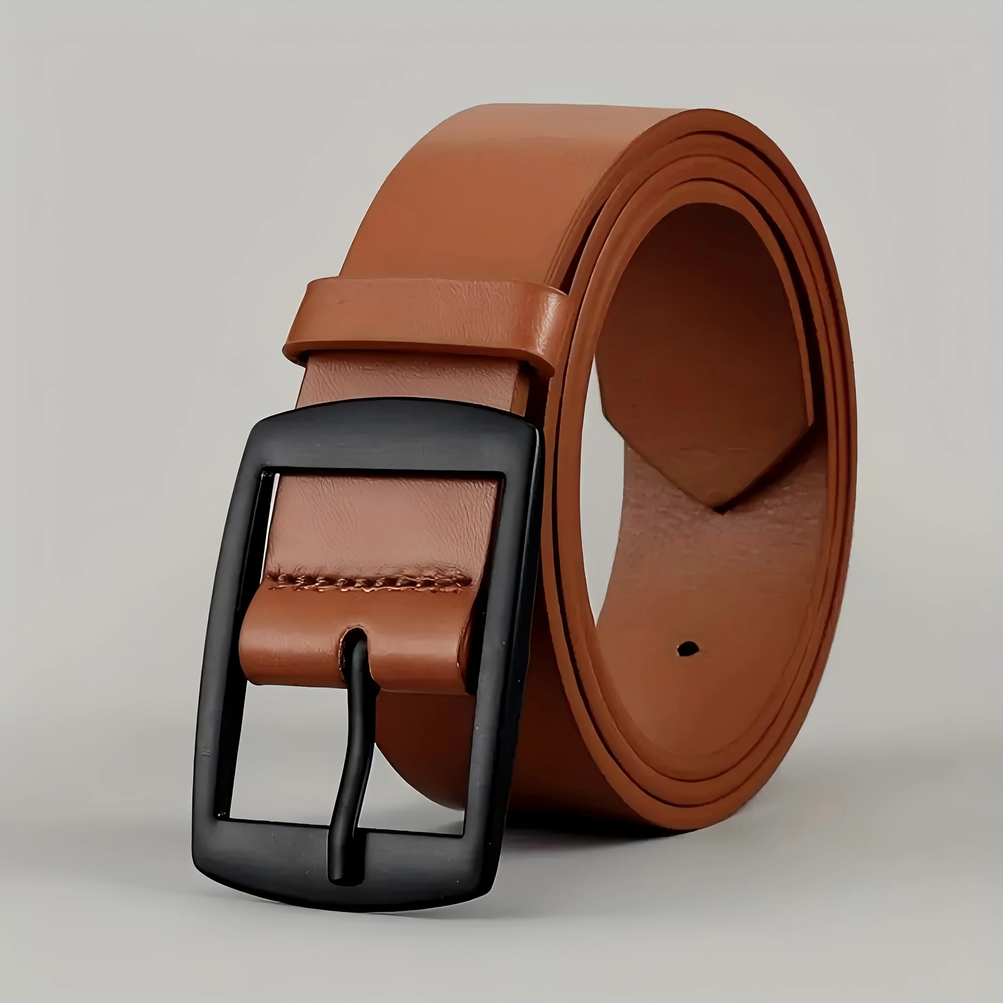 Luxury PU Leather Belt for Men Metal Buckle - Smarsty