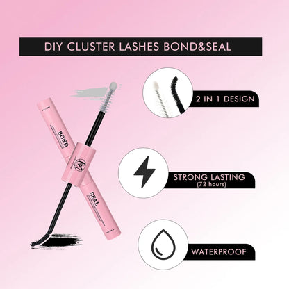 MIAOJIE DIY Eyelash Set with 200 Individual Lashes - Smarsty