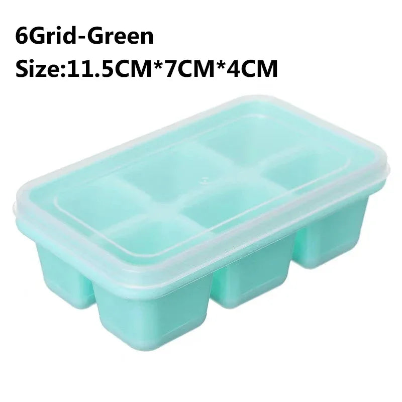4/6/8/15/160 Grid Big Ice Tray Mold Giant Jumbo Large Food Grade Silicone Ice Cube Square Tray Mold DIY Ice Maker Ice Cube Tray - Smarsty