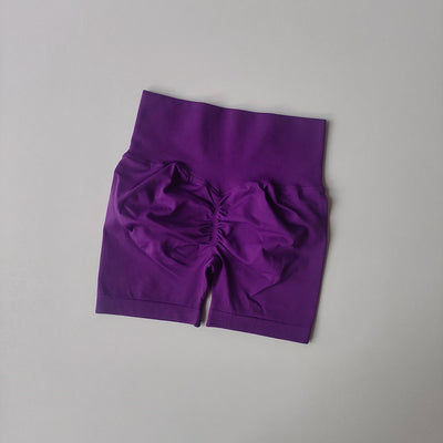 Summer High-Waist Women's Yoga Shorts Breathable Fitness Butt Lift Sports Running Shorts Cycling Push-Up Workout Gym Shorts - Smarsty