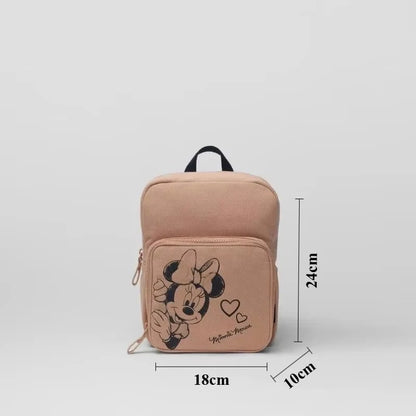 Mickey Mouse Canvas Backpack Large Capacity School Bag - Smarsty