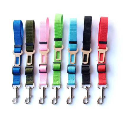 Adjustable Dog Car Seat Belt Harness with Reflective Cushioning - Smarsty