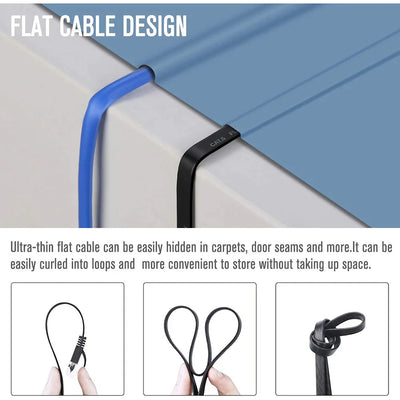 Cat 6 Ethernet Cable 1000M High Speed Flat Design - Smarsty