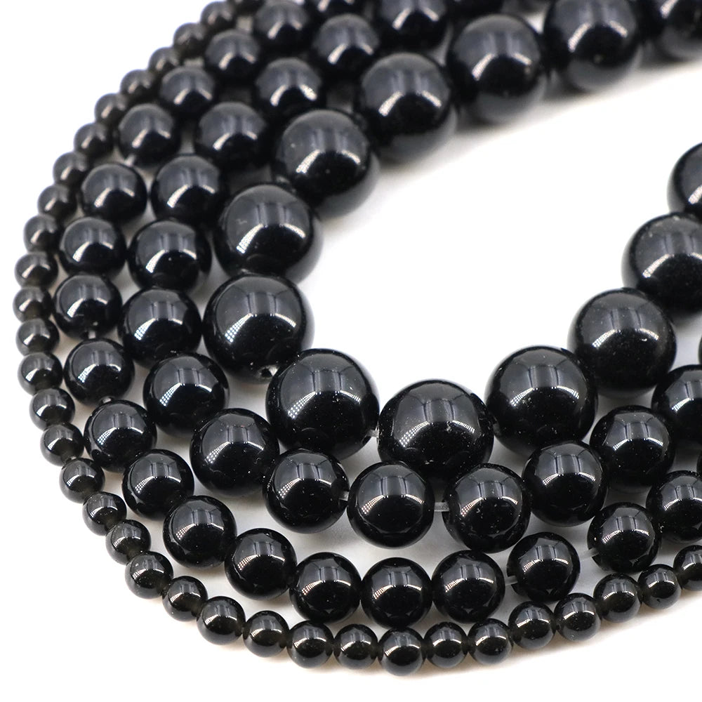 Natural Stone Beads Blue Tiger Eye Crystal Amethyst Rose Quartz Gemstone Bead for Jewelry Making Bracelet Necklace 4/6/8/10MM - Smarsty