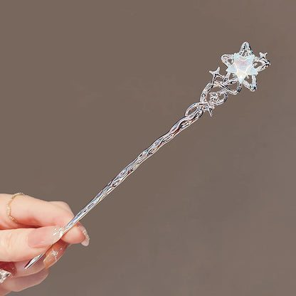 Vintage Moonstone Star Hair Sticks Elegant Hair Accessories - Smarsty