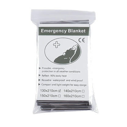 1-10PCS Emergency Blanket Outdoor Survive First Aid Military Rescue Kit Windproof Waterproof Foil Thermal Blanket for Camping by Smarsty