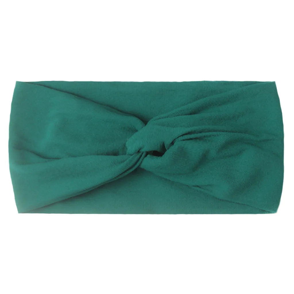 Candy Color Knotted Baby Girl Headband Soft Elastic - Smarsty