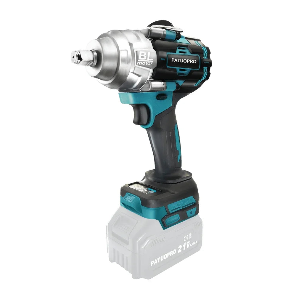 21V Brushless Electric Impact Wrench with High Torque - Smarsty