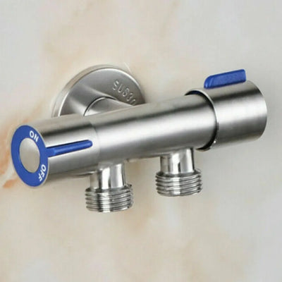 Double Handle Stainless Steel Cold Water Faucet - Smarsty