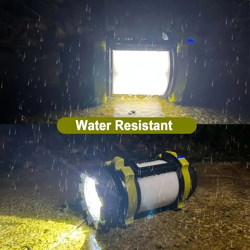 Rechargeable LED Camping Light 1000LM Lantern Flashlight 6 Modes 4000mAh Power Bank for Power Outage Hurricane Outdoor Hiking