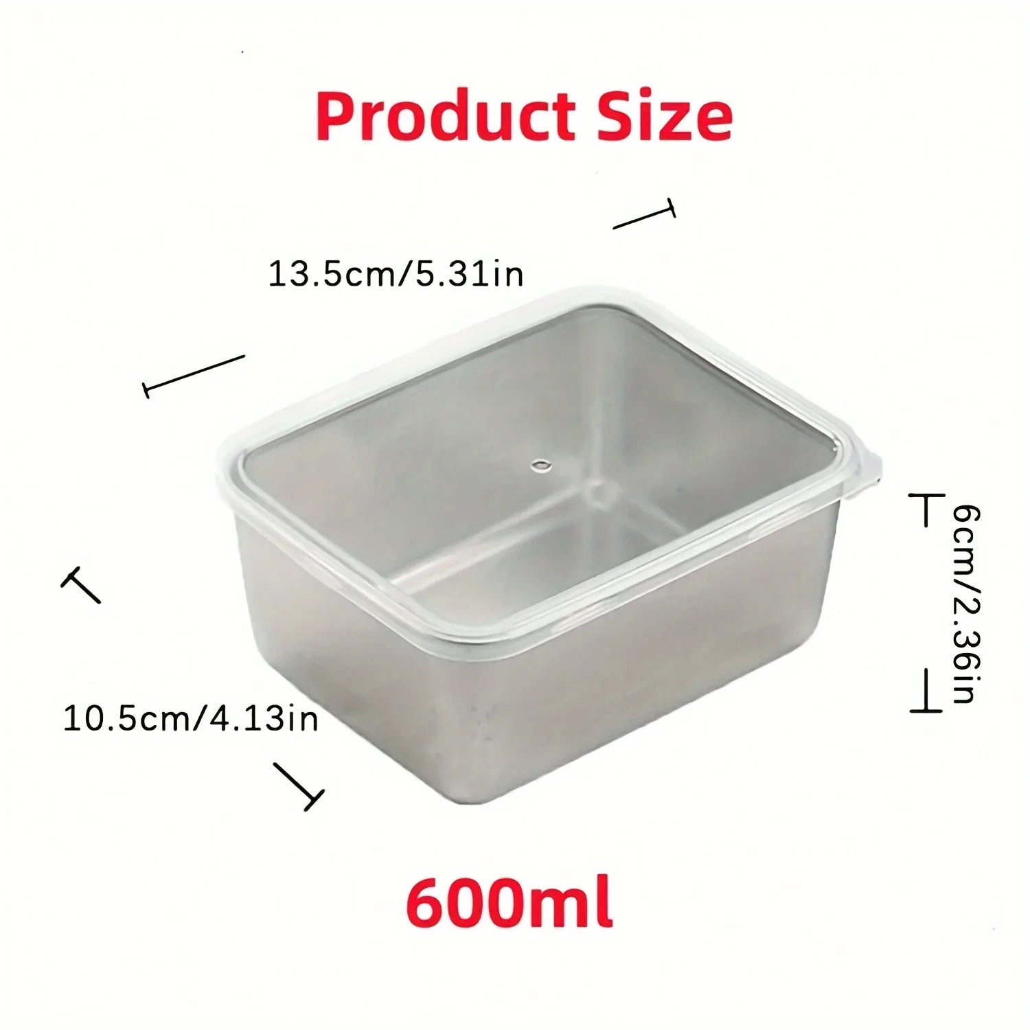 6-Piece Stainless Steel Food Storage Containers Set With Lids - Leakproof, Stackable & Reusable For Camping, Picnics, School - Smarsty