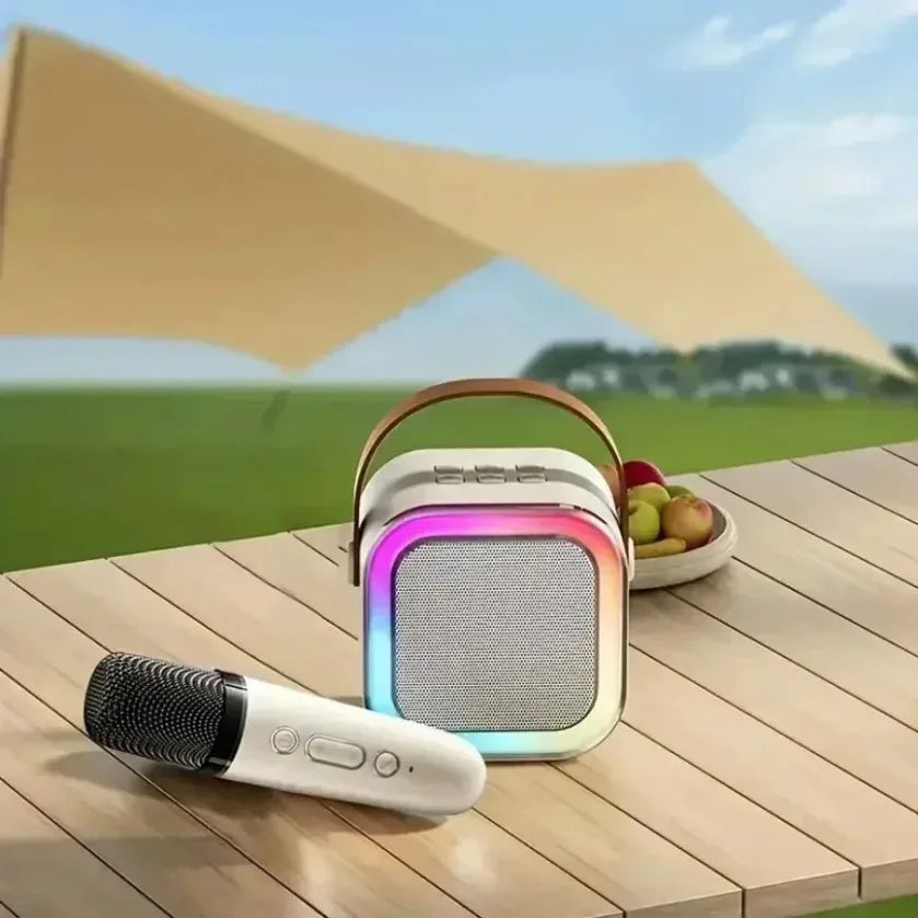 XIKCU Portable Karaoke Machine With Dual Microphones - Smarsty