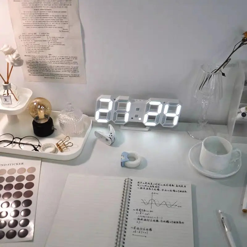 3D LED Digital Alarm Clock with Temperature Display - Smarsty