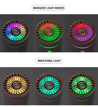 Portable Wireless Car Humidifier with RGB Lights - Smarsty