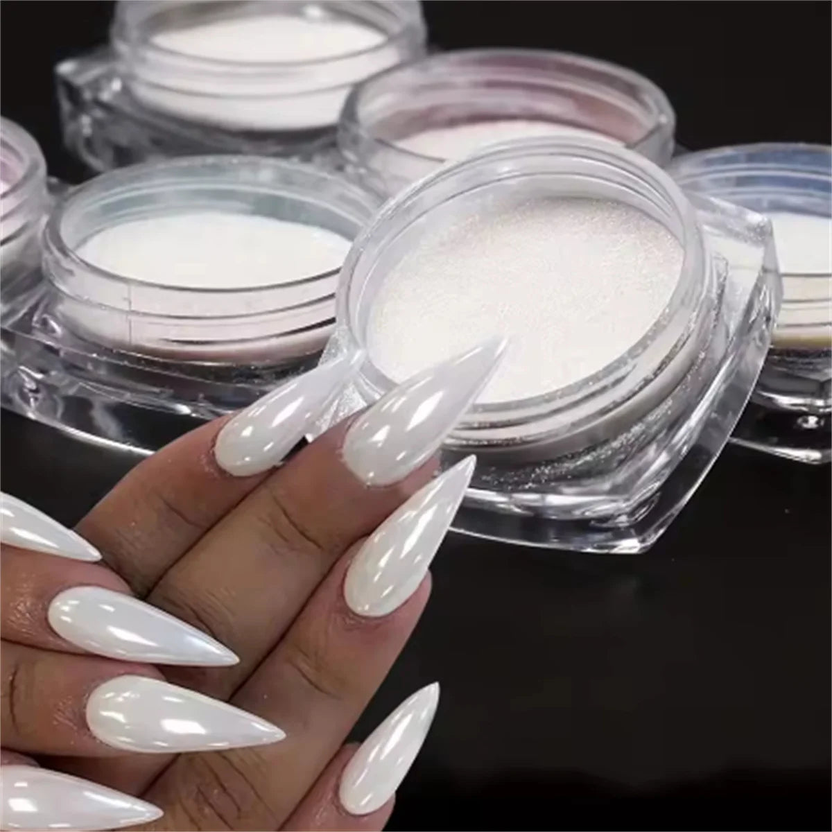Moonlight Pearl Mirror Nail Powder for Stunning Metallic Effect - Smarsty