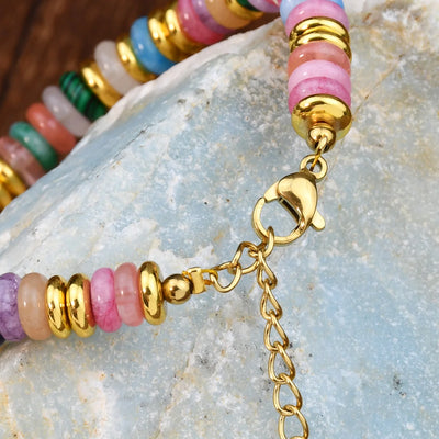 Colorful Natural Stone Beaded Bracelet for Women - Smarsty