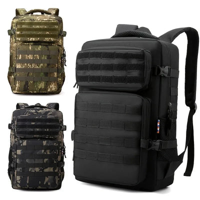 Tactical Backpacks Men's Camouflage Backpack, Hiking And Camping Backpack, LargeCapacity Multi-layer Outdoor Sports Backpack - Smarsty