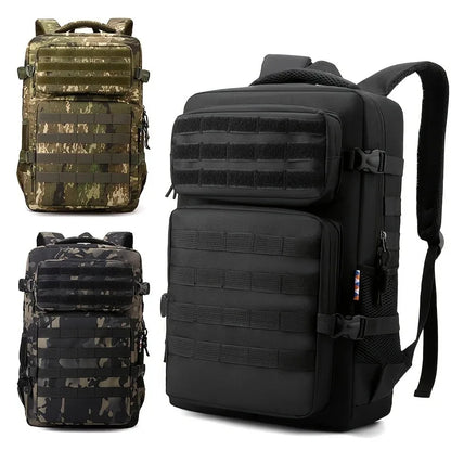 Tactical Backpacks Men's Camouflage Backpack, Hiking And Camping Backpack, LargeCapacity Multi-layer Outdoor Sports Backpack - Smarsty