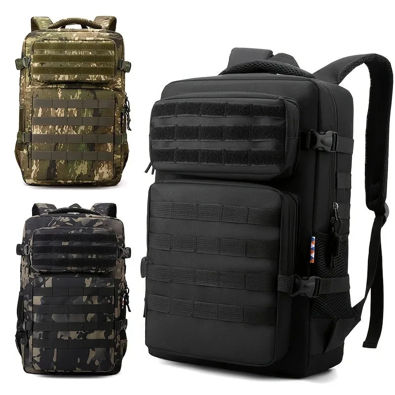 Tactical Backpacks Men's Camouflage Backpack, Hiking And Camping Backpack, LargeCapacity Multi-layer Outdoor Sports Backpack - Smarsty