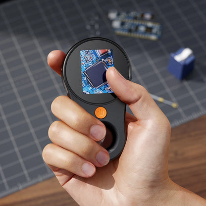 500X Digital Handheld Microscope 2 Inch IPS Screen Electronic Coin Magnifier Portable Microscope Camera for Jewelry Watch Repair