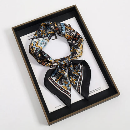 Luxury Square Silk Scarf for Women Stylish Satin Hijab Wrap - Smarsty