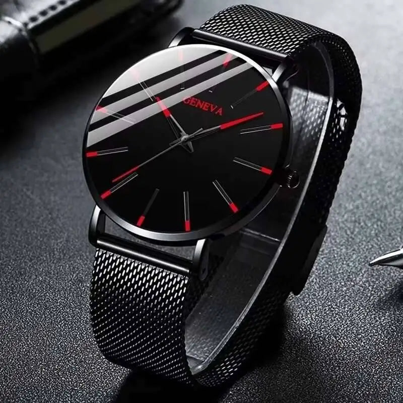 Ultra Thin Men's Business Watch with Mesh Band - Smarsty