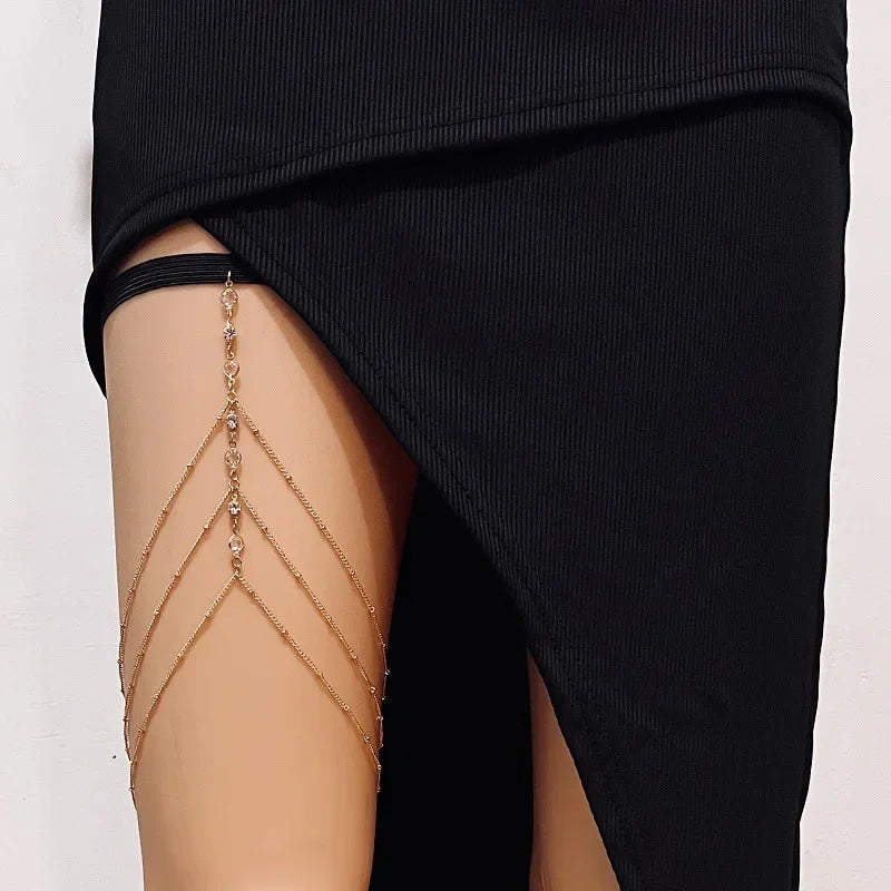 Bohemian Double Layer Metal Leg Chain for Women - Smarsty