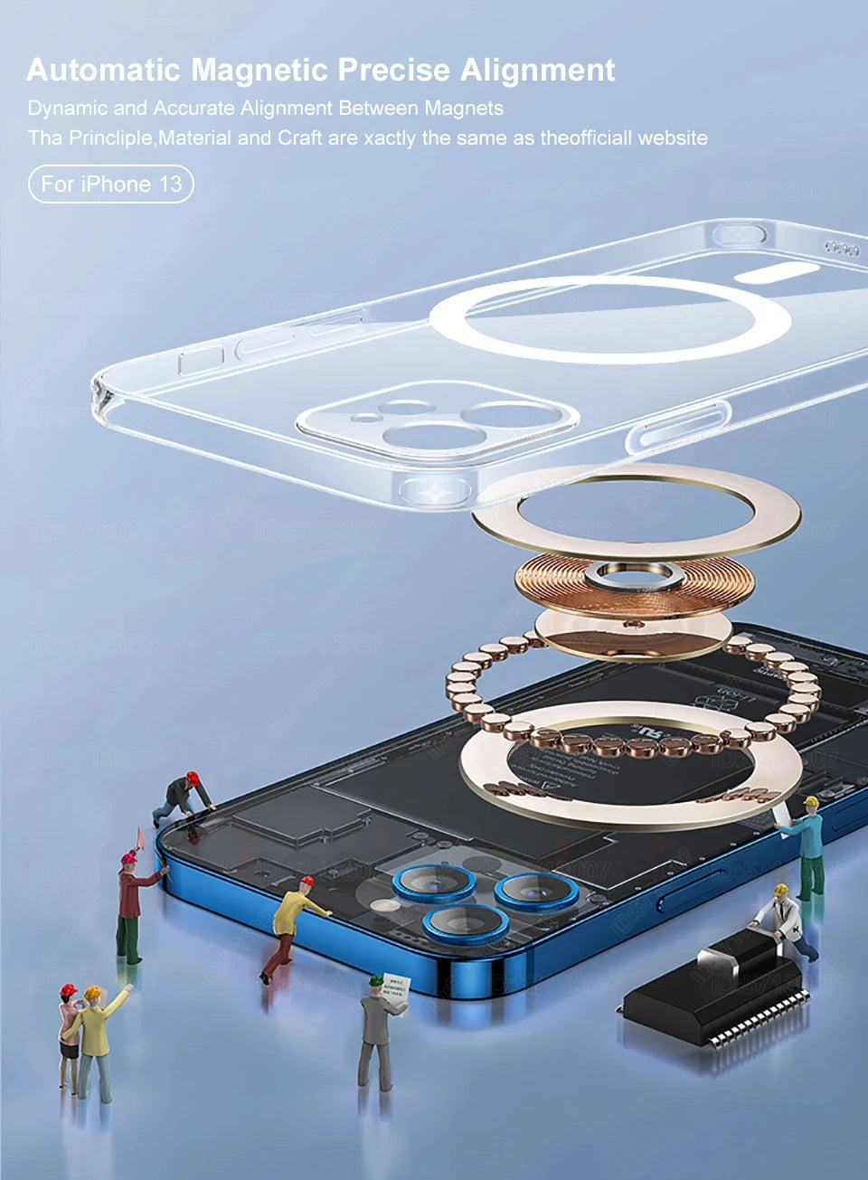 MagSafe Transparent Case For IPhone Wireless Charge - Smarsty