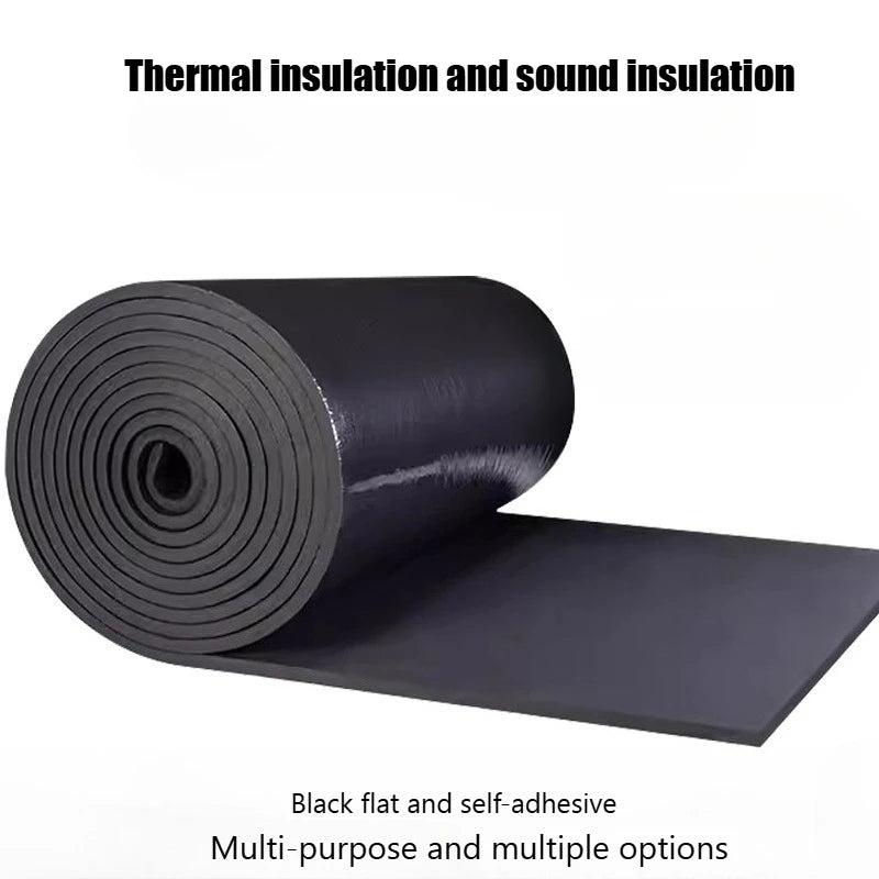 Self-adhesive Rubber Foam Roll Versatile Soundproofing Insulation Easy-Cut for DIY Ideal for Roofs Cars Noise Insulation Mats - Smarsty