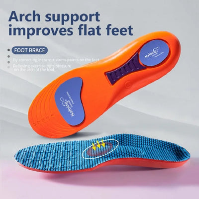 Sport Orthopedic Insoles for Feet Men Women EVA Breathable Shock Absorption Shoes Insole for Running Basketball Sport Care Pads - Smarsty