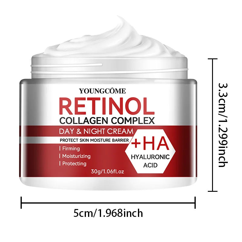 Retinol Collagen Facial Care Moisturizing Cream Deep Hydration  Suitable for dry Aging Face Cream Moisturizing Skin Repair - Smarsty