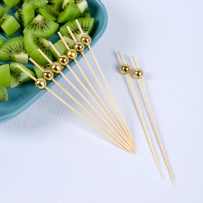 Bamboo Skewers 100Pcs for Parties and Events - Smarsty