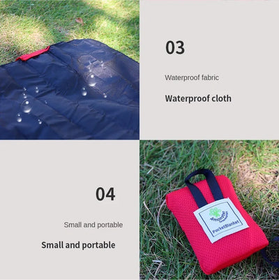 Picnic Mat Ultra-thin Moisture Resistant Waterproof Sandproof Mat Ultra Lightweight Foldable Portable Mat 70x110cm by Smarsty