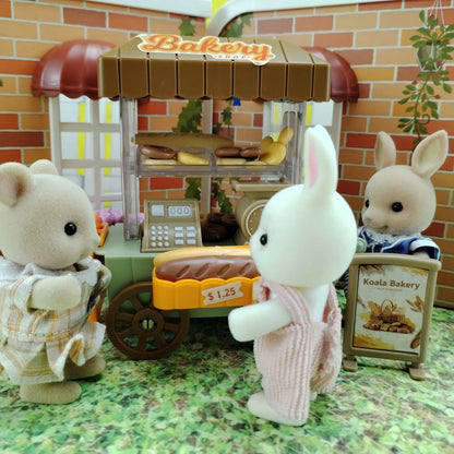 Girls kids Toys Miniature Dollhouse Furniture Shopping PlaySet DIY Family Games Supermarket Flower Store Pretend Toys by Smarsty