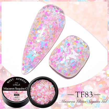 Pink Dried Flower Gel Nail Polish for Fairy Nail Art - Smarsty