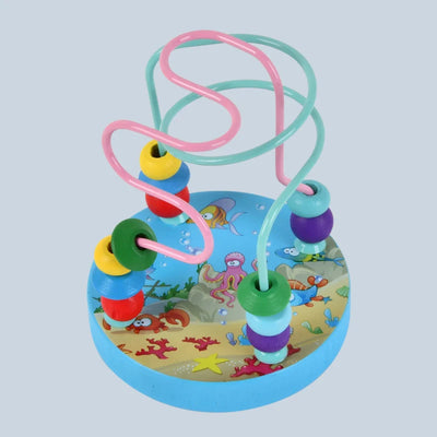 Colorful Wooden Roller Coaster Educational Circle Toy For Preschool Learning Bead Maze Toy Perfect Gift For Young Children - Smarsty