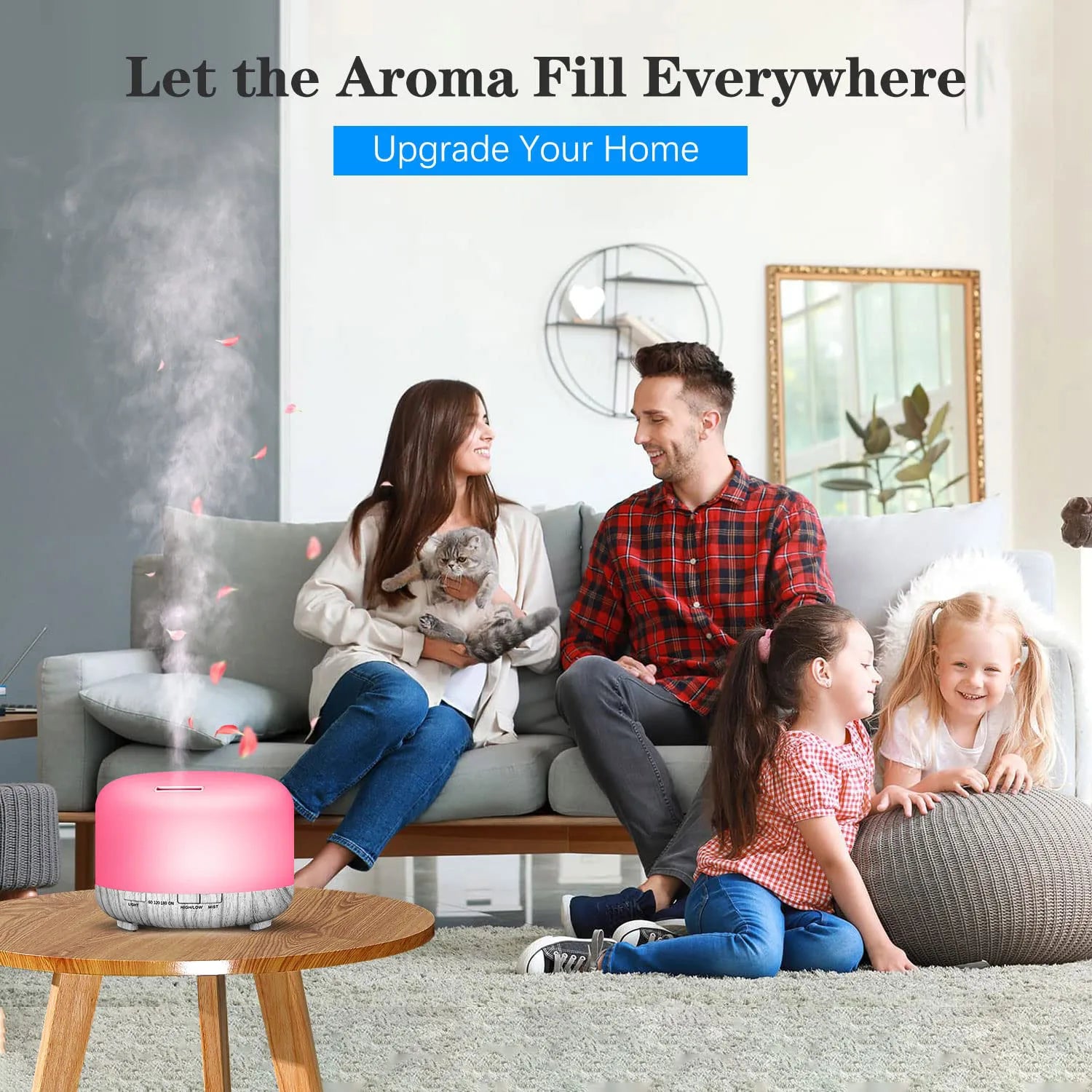 500ML Aroma Diffuser with Remote Control for Home - Smarsty