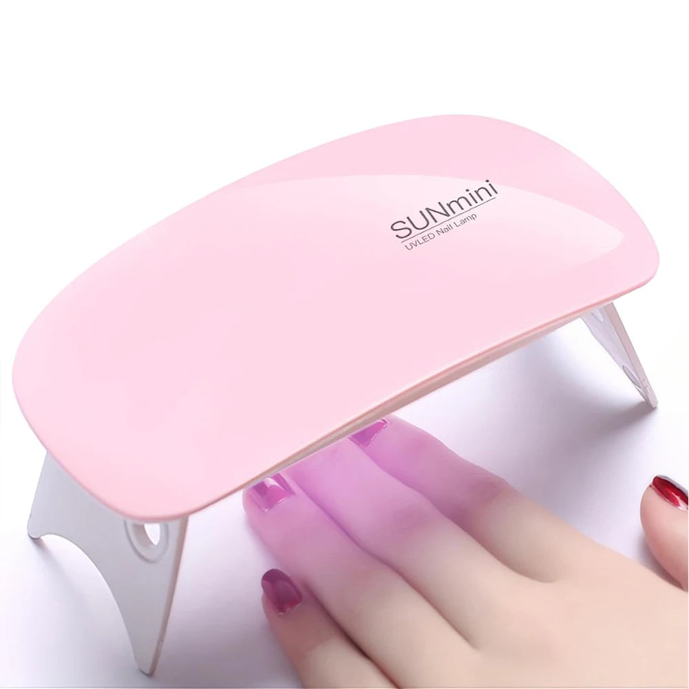 Foldable 6W UV LED Nail Lamp for Quick Drying - Smarsty