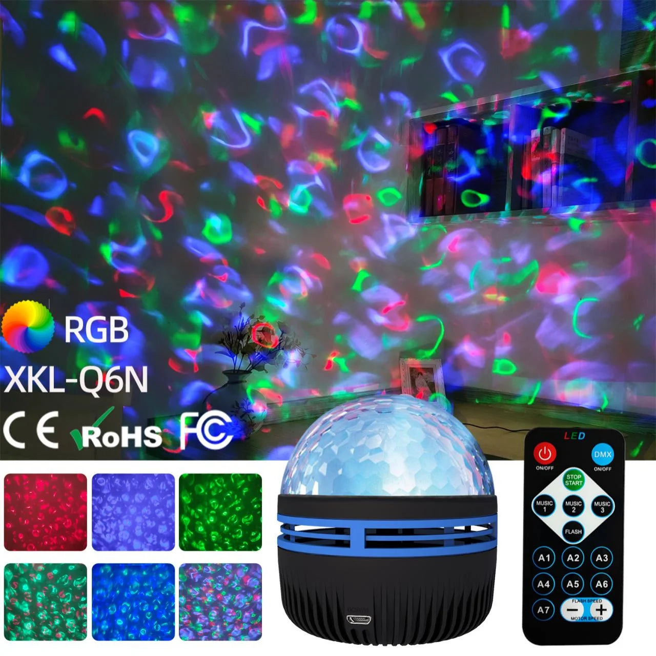 USB LED Starry Sky Projector Night Light with Remote - Smarsty