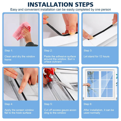 DIY Mosquito Net Easy Adhesive Indoor Fly Screen - Smarsty