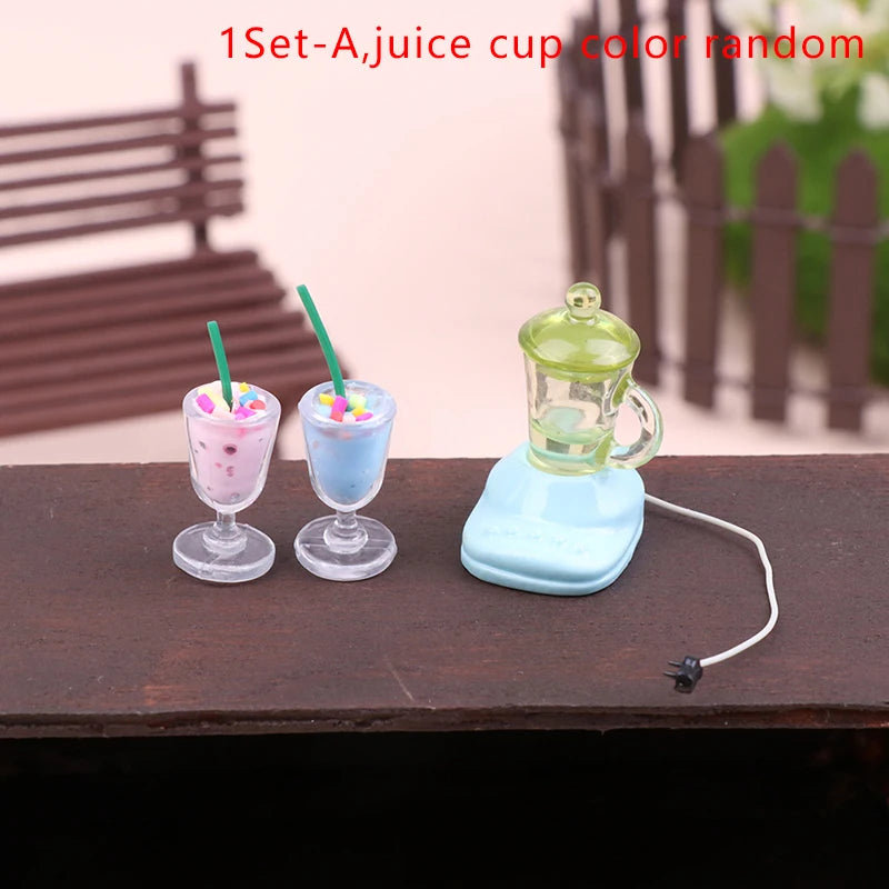 Miniature Dollhouse Furniture Set For Dolls House Mini Toy Kit Accessories TV Kitchen Home Fridge Kids Pretend Play Diy Figurine by Smarsty