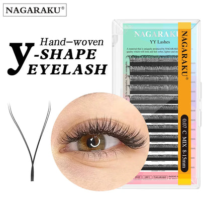 NAGARAKU YY Shape Premium Eyelash Extensions for Natural Look - Smarsty