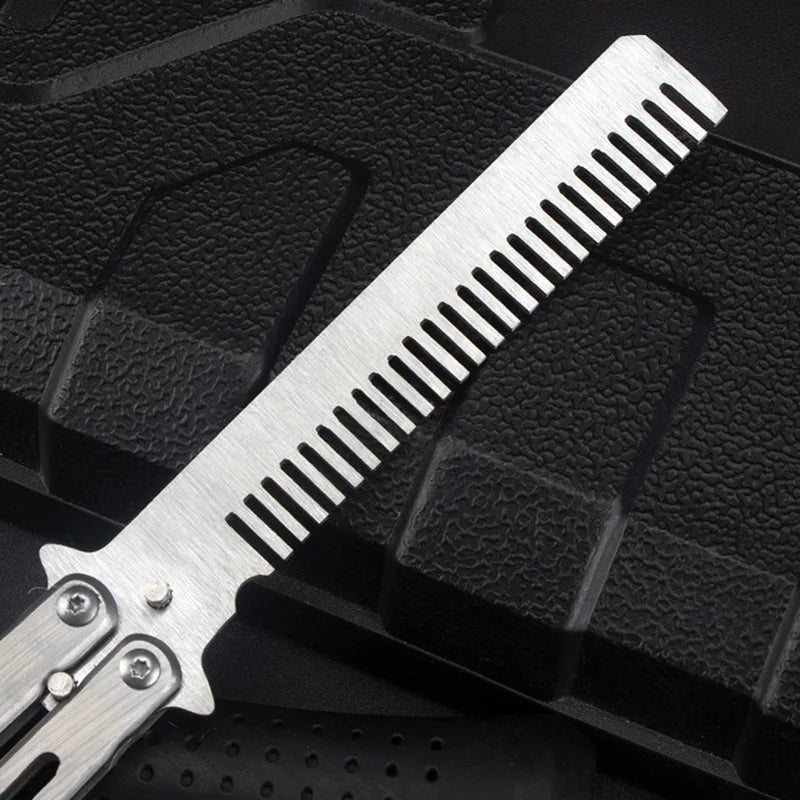Stainless Steel Folding Butterfly Comb for Hair Training - Smarsty