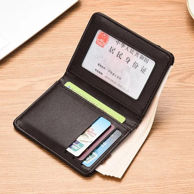 [Crazy Bag] Ultra Thin Men's Wallet Vertical Small Card Holder - Smarsty