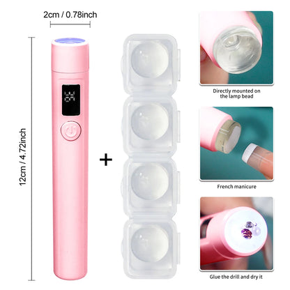 Portable Mini Nail UV LED Lamp for Quick Drying - Smarsty