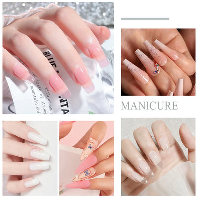 Acrylic Nail Kit for Beginners 3Color Acrylic Powder and 75ML Liquid Set Professional Nail Acrylic Set with Brushes for Home DIY