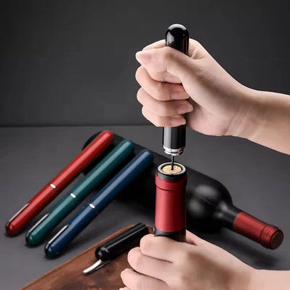 Portable 2in1 Air Pressure Wine Opener with Foil Cutter - Smarsty