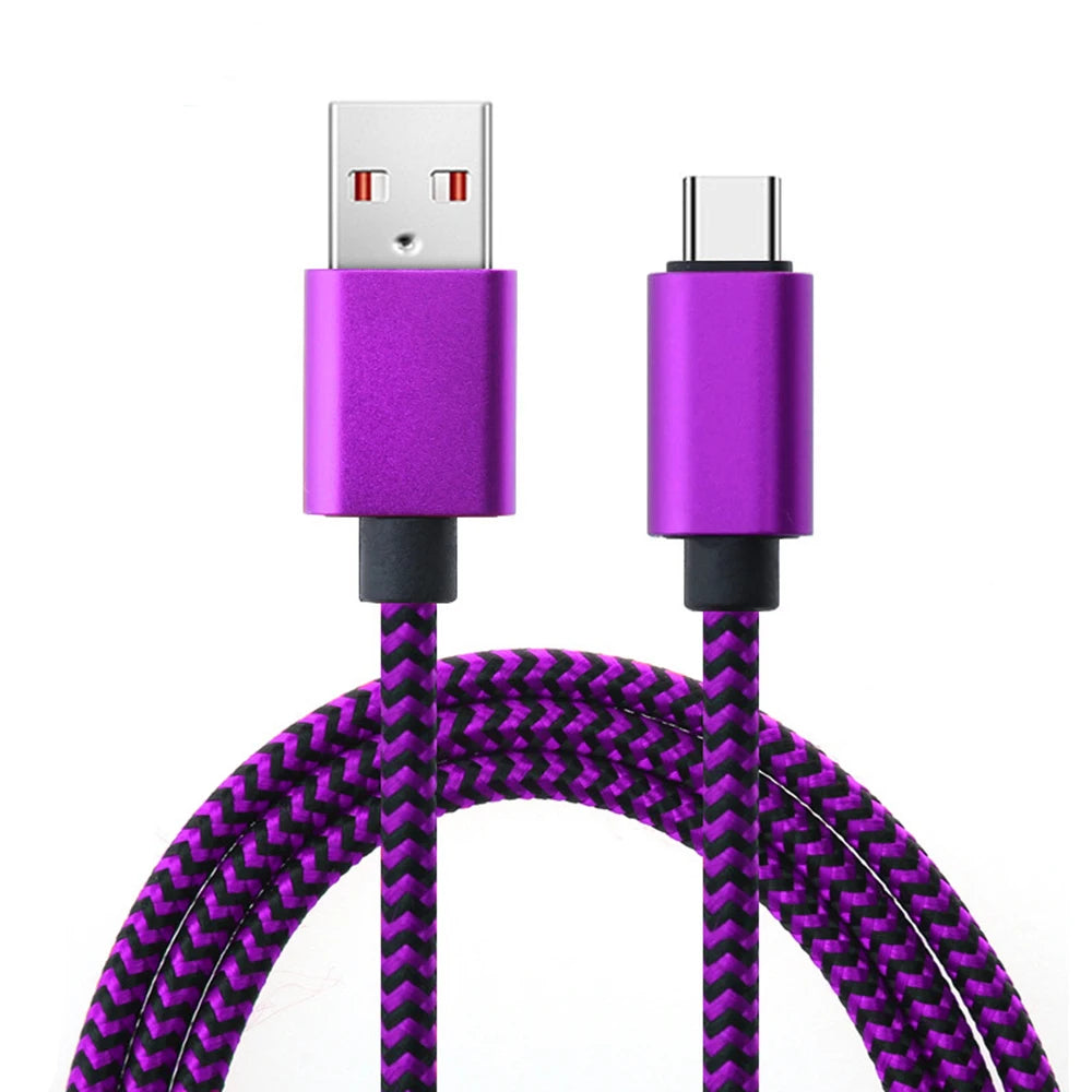 Nylon Braided USB Type C Fast Charging Cable - Smarsty